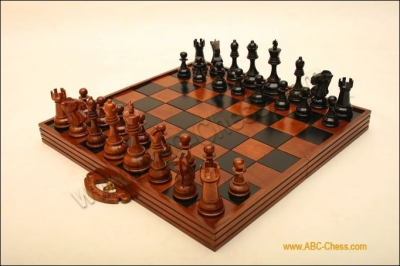 Wooden Chess Suitchase For 8 Inchi