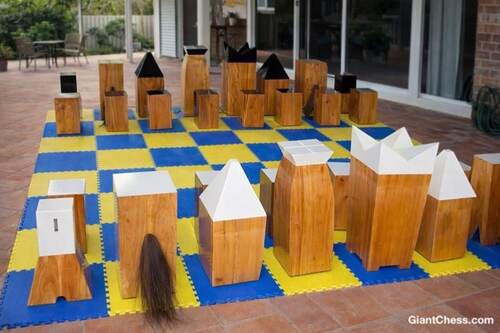 Other Installs giant teak chess photo