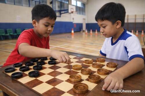 Other Installs giant teak chess photo