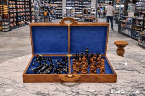 Chess Tables giant teak chess photo